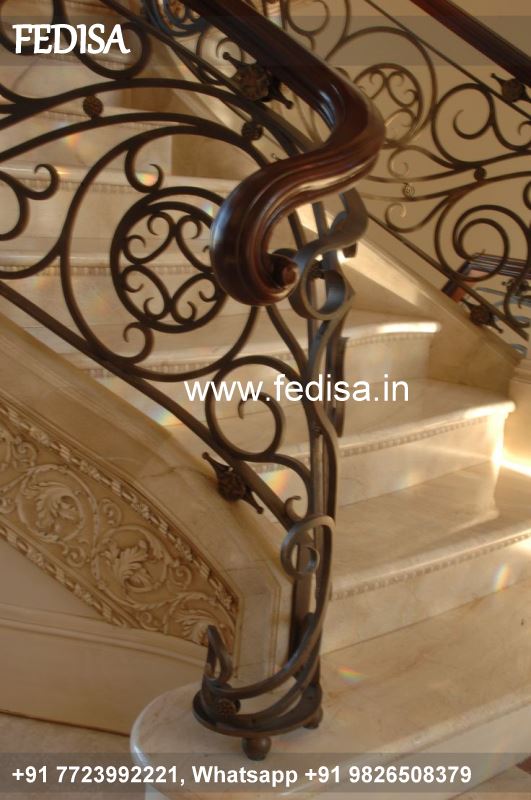 Classic Modern Spiral Staircase Design Of Main Gate Grill Safety Grill Gate For Main Door