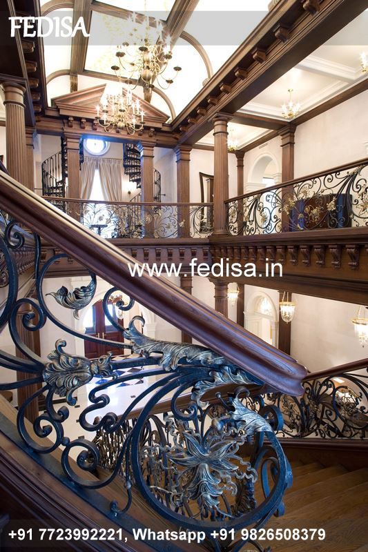 Classic Interior Design Under Staircase Fixed Window Grill Design Security Grill Design