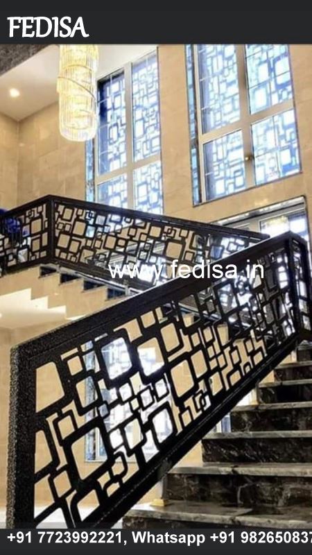 Luxury Modern Stairs Railing Designs In Steel Box Type Window Grill Simple Wooden Railing Design For Stairs