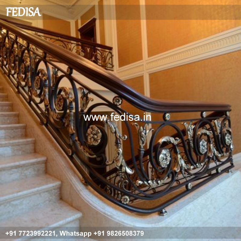 Luxury Black Granite Stairs Design Folding Grill Design Sliding Grill Design