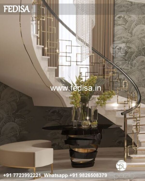 Classic Front Staircase House Design Darwaza Grill Design Sliding Window With Grills Inside