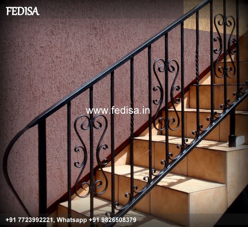 Classic Terrace Stairs Design Grill Ss Design Square Rod Window Grill Design