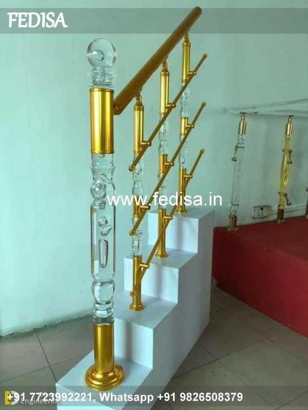 Luxury Round Stair Railing Design Window Grill Design For Kitchen Stairs Balcony Design