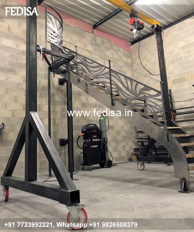 Classic Stair Tread Design Wooden Main Door Grill Design Stairs For Small House