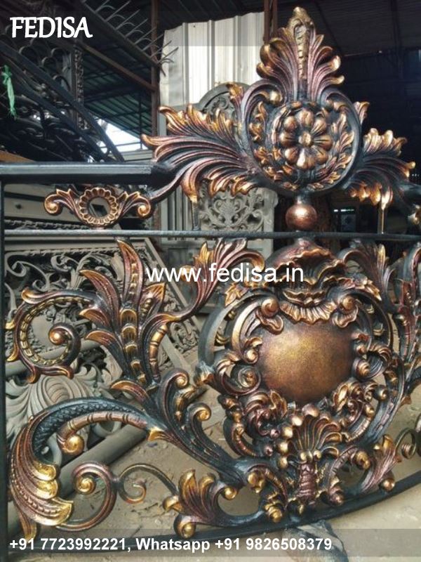 Luxury Wooden Stairs Design Grill Design Double Door Steel Grill Design For Gallery