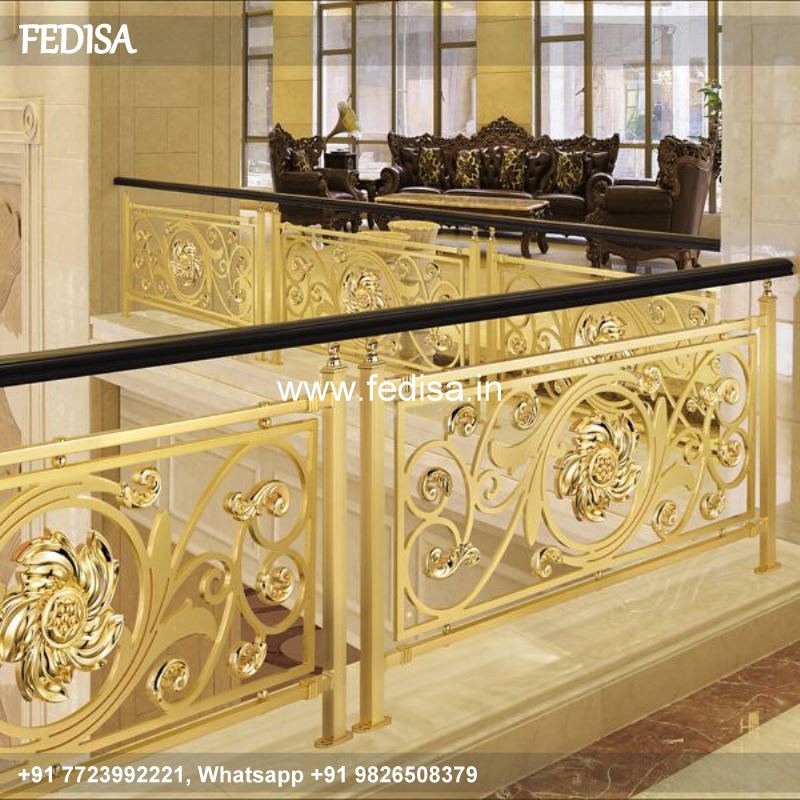 Classic Beautiful Staircases 10mm Window Grill Steel Railing Design For Terrace