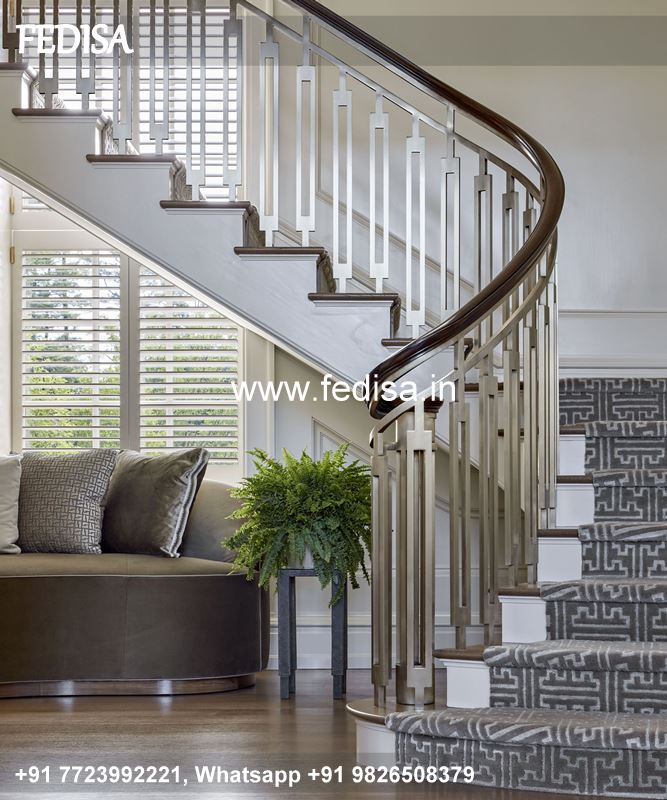Luxury Modern Stair Modern Khidki Design Steel Railing Design Stairs