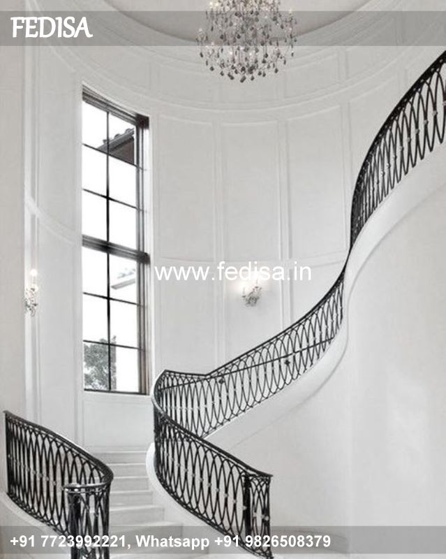 Luxury External Staircase Design Jhalar Grill Stile Railing Design