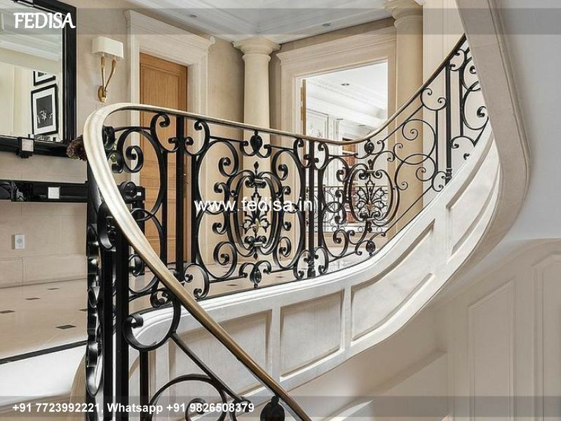 Luxury Home Sidi Railing Design Gate Iron Grill Design Tuffen Glass Design For Balcony