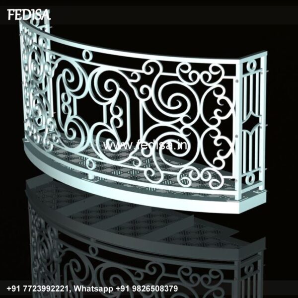 Luxury Exterior Front Stairs Designs Long Balcony Grill Design Veranda Railing Design