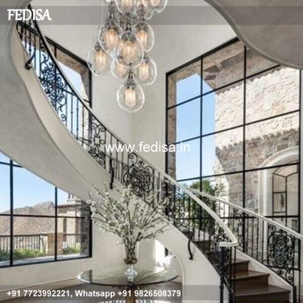 Classic Grand Staircase Design Makan Grill Design Vertical Grill Design