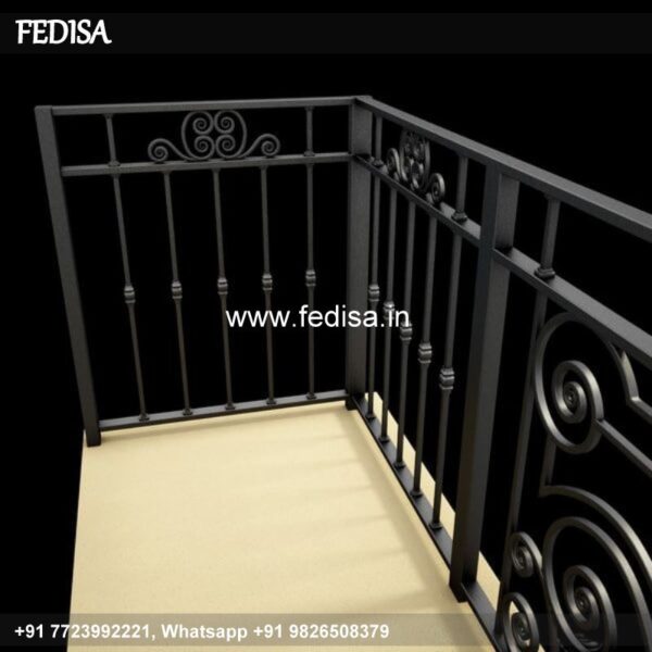 Classic Modern Curved Staircase House Grill Door Design Window Khidki Design