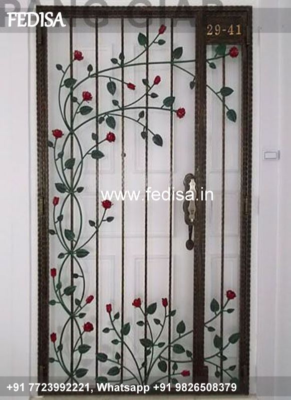Classic Main Door Stairs Design Security Grill Design For Balcony Front Door Grill Design