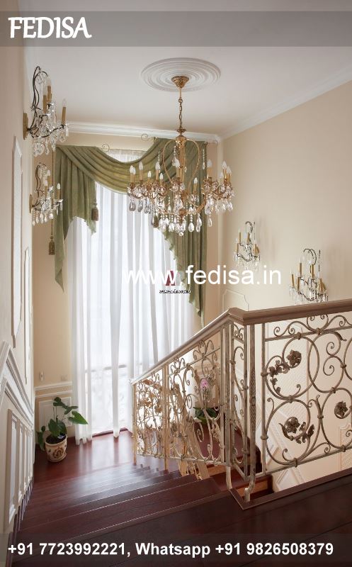 Classic Double Stair House Design House Window Grill Color Home Front Grill Design