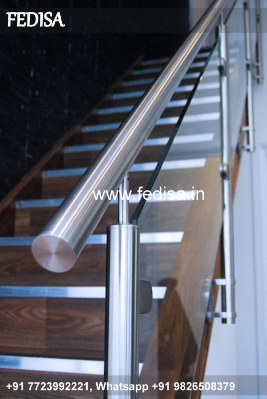 Classic Staircase Headroom Design Balcony Sliding Grill Design Modern Granite Stairs Design
