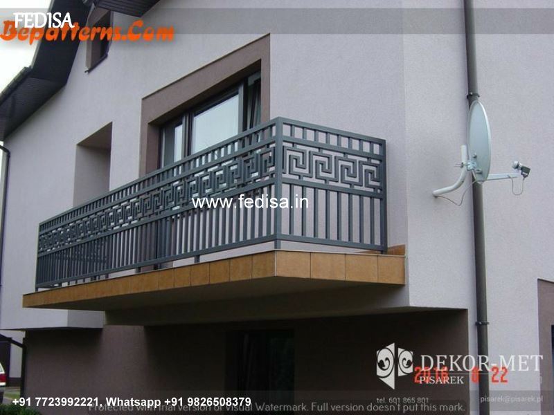 Luxury Wooden Stairs Railing Design With Glass Plain Grill Gate Design Railing Design For House Front Steel