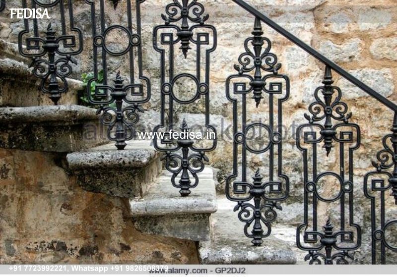 Classic Beautiful Staircases Men Gate Ka Grill Ka Design Steel Grill Design For Balcony