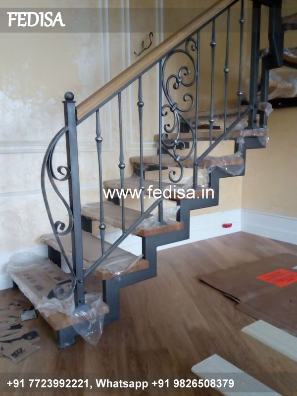 Classic Staircase Side Wall Design Tata Steel Grill Design Upvc Window Grill Design