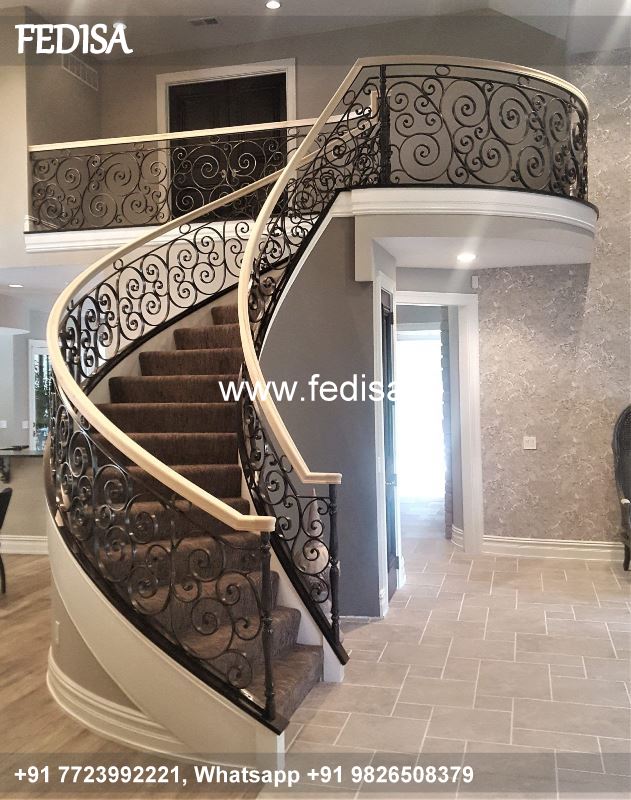 Luxury Wooden Stairs Design For Small Spaces Art Deco Grill Design Grill Door Design
