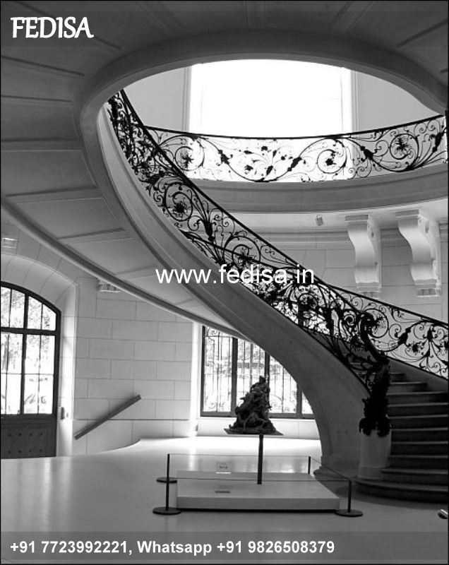 Luxury Round Stairs Design For Home Modern Windows With Grills Modern Window Grill Design