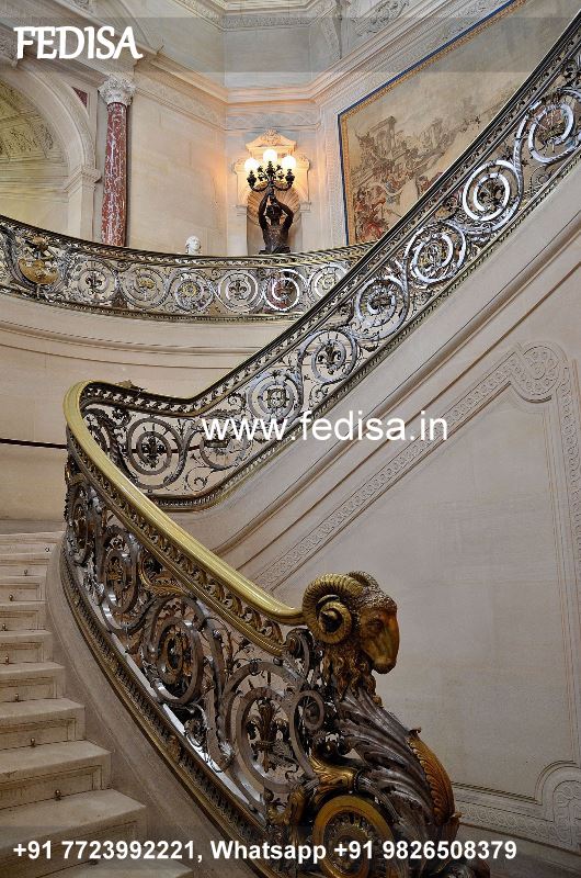 Luxury Iron Staircase For Terrace Cemetery Grills Design Round Stairs Design