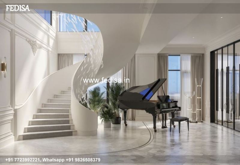 Classic Down Stairs Design Steel Grill Design For Sliding Window Modern Spiral Staircase