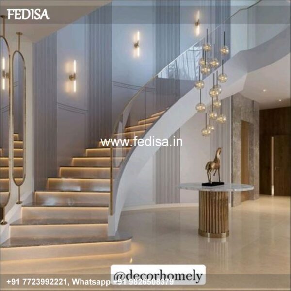 Classic Wood Handrail Design Stainless Steel Main Double Door Grill Design Modern Stairs Design For Home