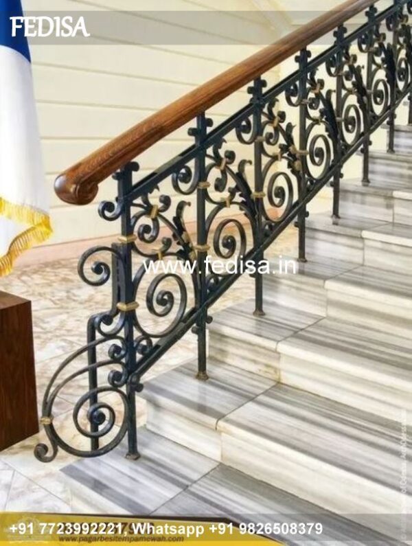 Classic Sidhi Ki Design Steel Balcony Grill Price Latest Stairs Design