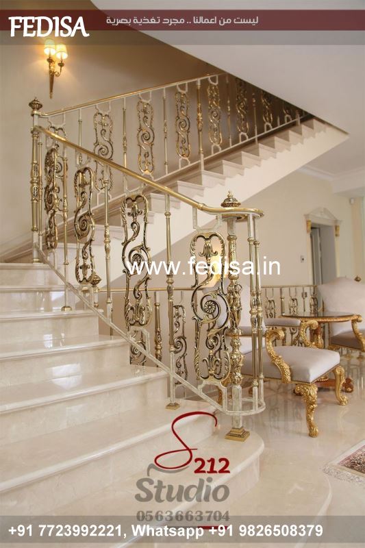 Luxury Wooden Stairs Design Window Grill Leaf Design Winder Stairs Design