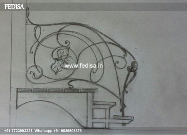 Classic Stair Railing Design Steel Fiber Grill Design Stair Style Design