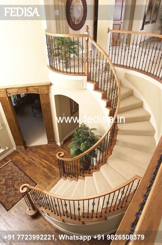 Classic Modern Glass Staircase Design Iron Grill Arch Design Stair Grill Design In Wooden