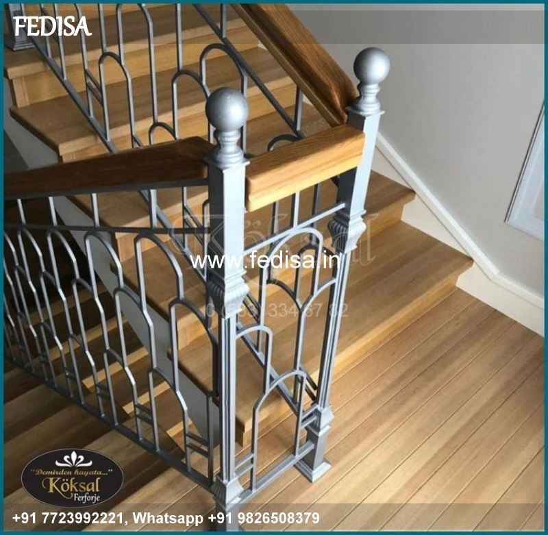 Classic Stainless Steel Stair Railing Design Modern Stairs Railing Designs In Steel Kitchen Stairs Design