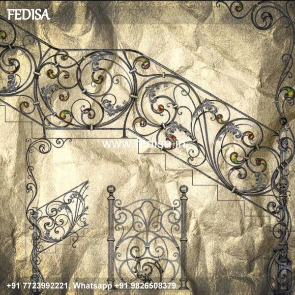 Luxury Two Stair House Design Staircase Ceiling Design Staircase Side Railing Design