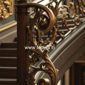 Balcony Design India With Modern Steel Railings No-34394