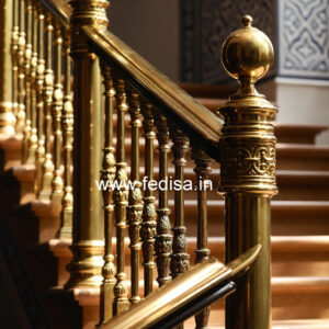 Stylish Staircase Railing Design For Indian Homes No-34631