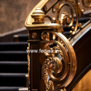Modern Balcony Railing Ideas With Glass Panels India No-34805