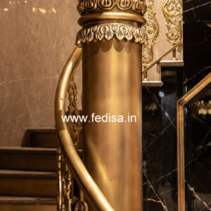 Modern Balcony Railings With Glass Panels Design No-35101
