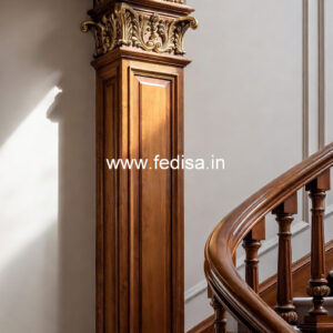 Ghar Balcony Design With Steel Railings No-36072