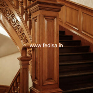Modern Staircase Design With Railings For Homes No-36481