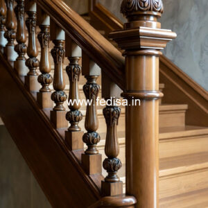 Modern Staircase Design With Stylish Railings No-36936
