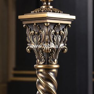 Stylish Indian Balcony Design With Railings No-39148