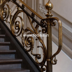Best Home Railing Designs With Steel And Wood No-30155