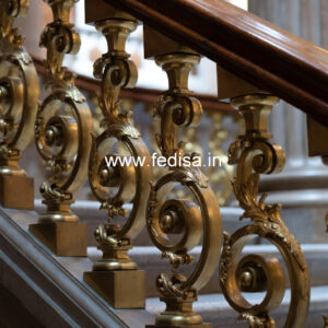 Modern Staircase Design With Railings No-31575