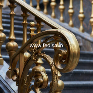 Modern Staircase Design With Railings For Homes No-31750