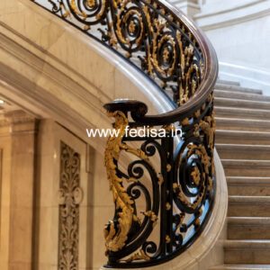 Indian Balcony Design With Modern Railings No-24171