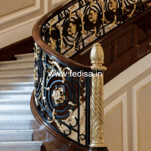Stylish Balcony Design India With Steel Railings No-24213