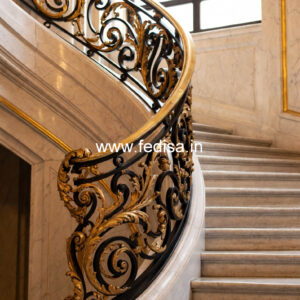Modern Staircase Railing Designs India No-24455