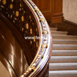 Elegant Staircase Railing Ideas For Interior Home Decor No-25044