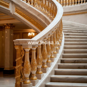 Stylish Exterior Staircase Railing Designs No-25437