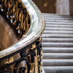 Stylish Balcony Design India With Steel Railings No-25546